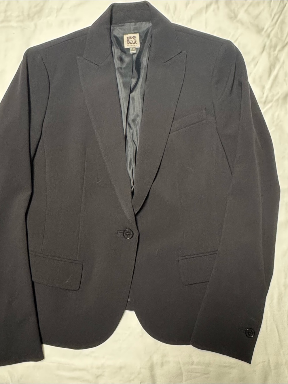 Anne Klein Black Single-Button Women's Blazer